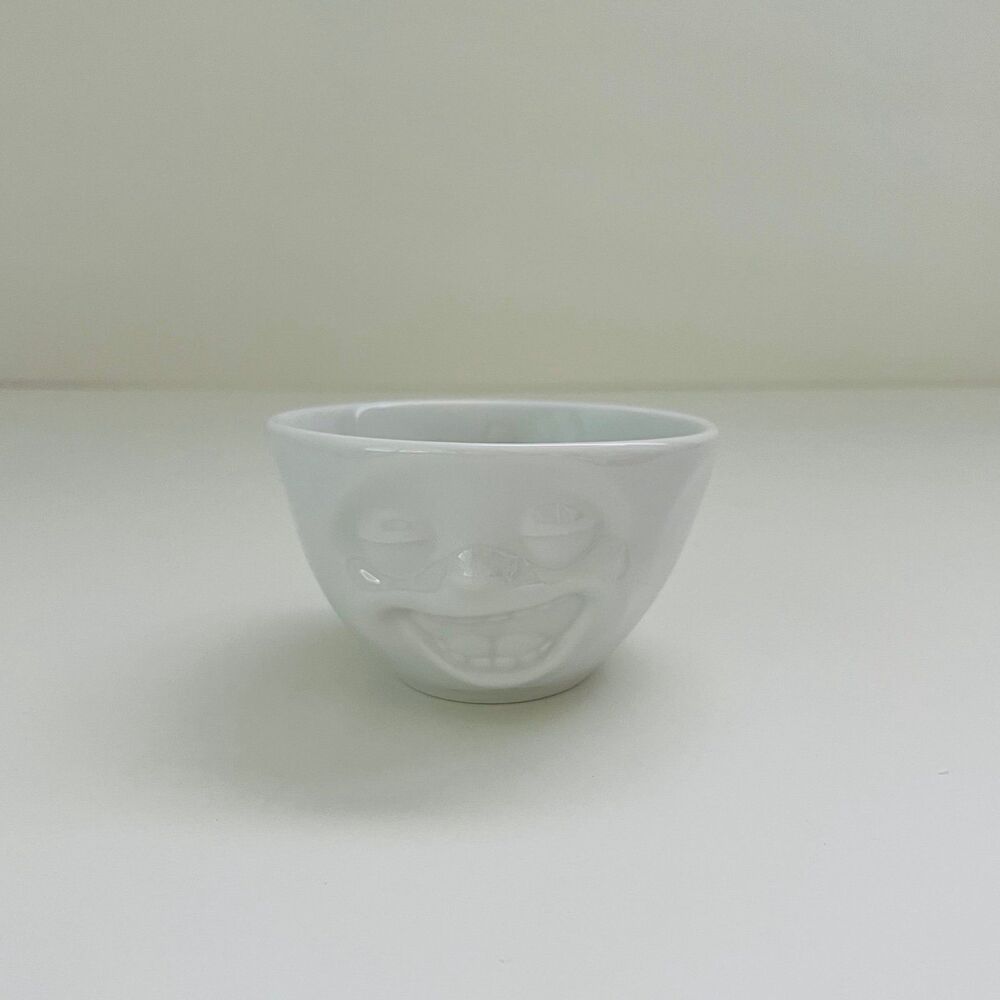 58 PRODUCTS TASSEN Bowl "Laughing" White, 200 ml